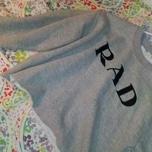 RAD crop top sweat shirt